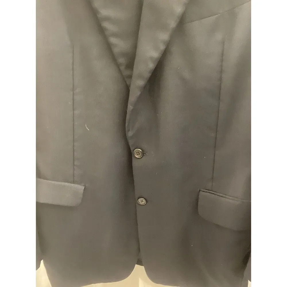 HICKEY FREEMAN Loro Piana Tasmanian Super‎ 120s Wool Blazer Black Men's 40L